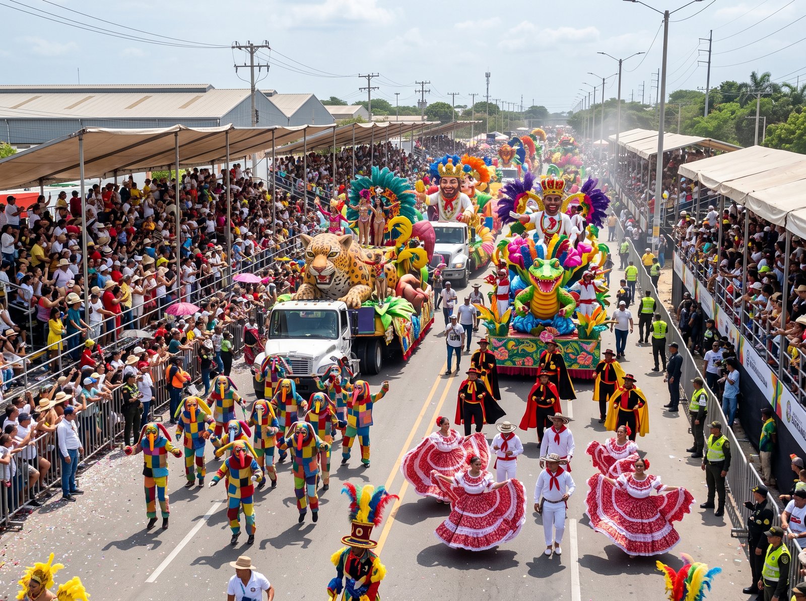 Parade and party schedule with Pamar Travel at Barranquilla Carnival
